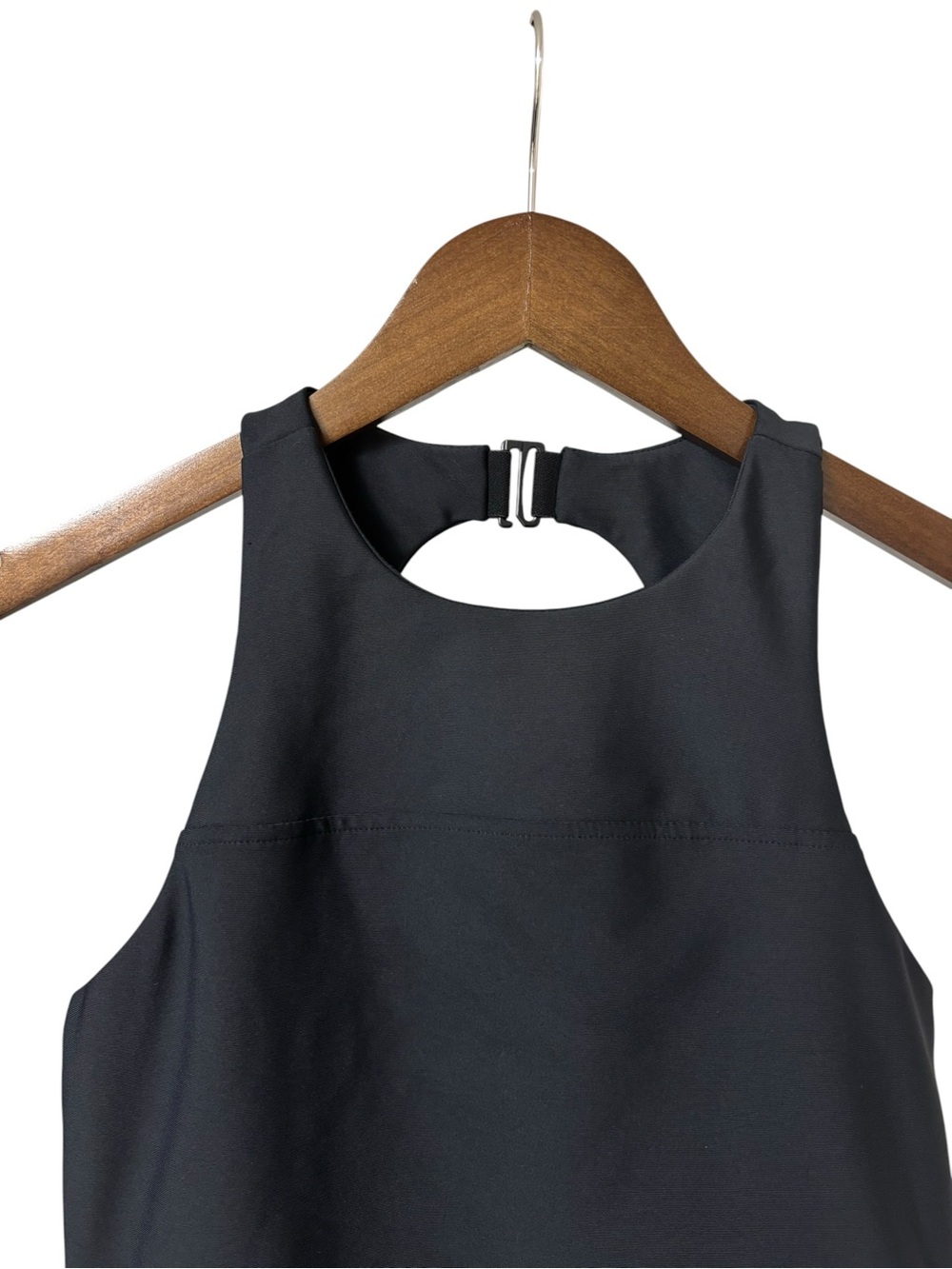 Natori Josie black Solstice Meet & Greet halter shelf bra active tank top size S - Picture 4 of 11